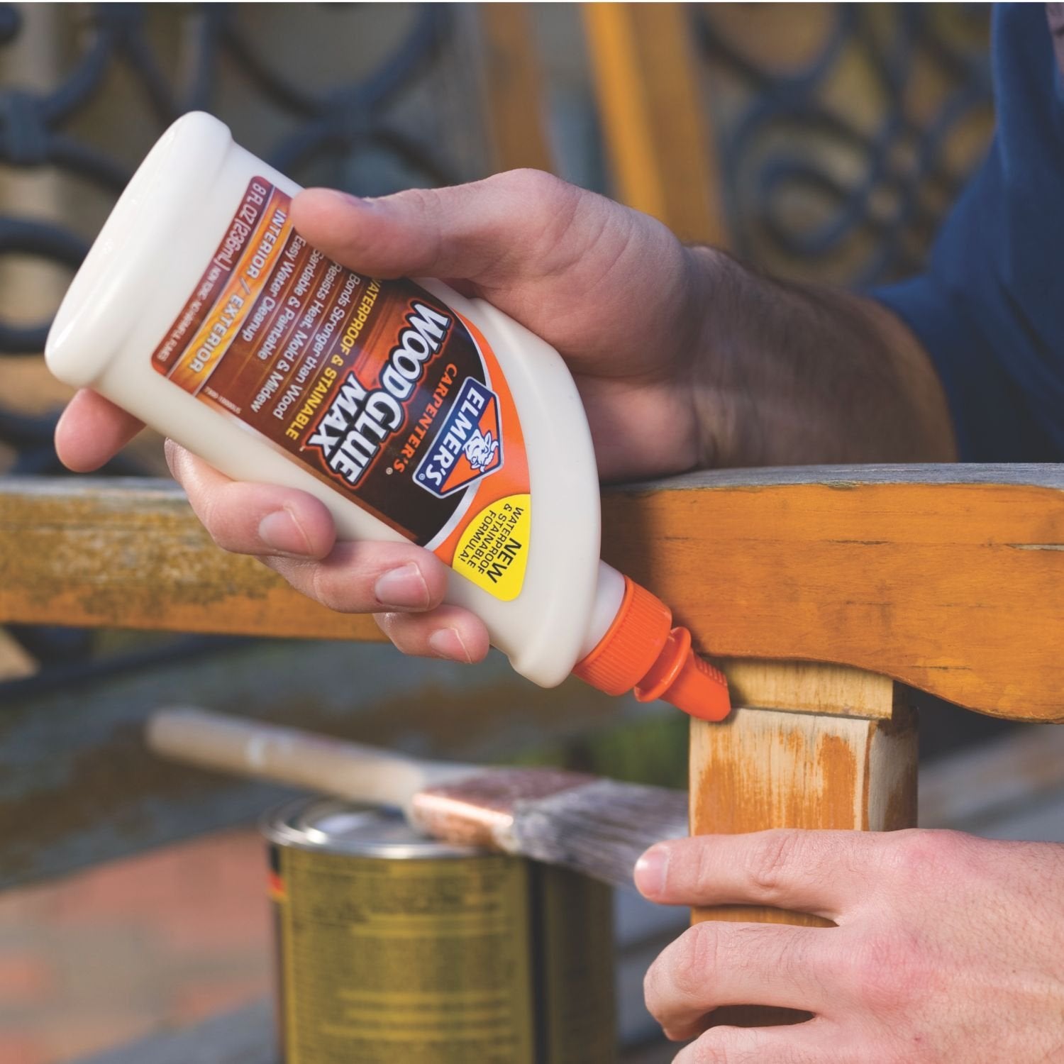 Elmer's E7300 Carpenter's Wood Glue Max - 8 Ounces - Tan Color