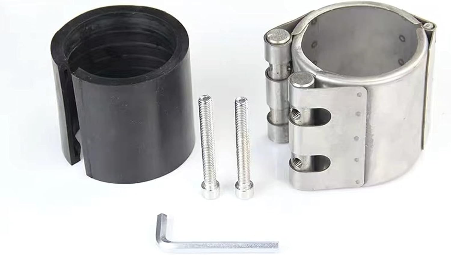 Emergency Pipe Repair Clamp for Plastic and Metal Pipes (47mm-51mm) - Leak Sealer Kit