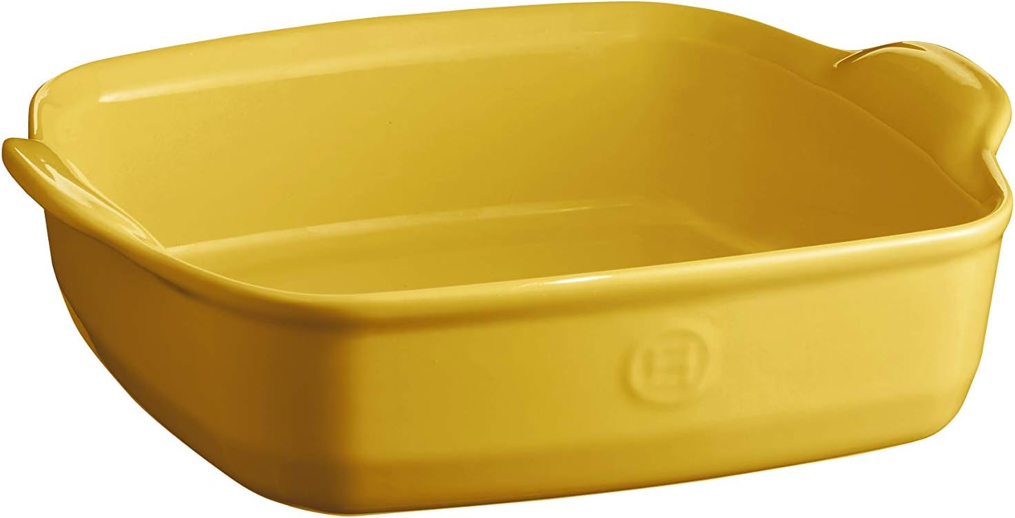Emile Henry Square Ceramic Baking Pan - Versatile Oven-to-Table Dish for Baking and Serving
