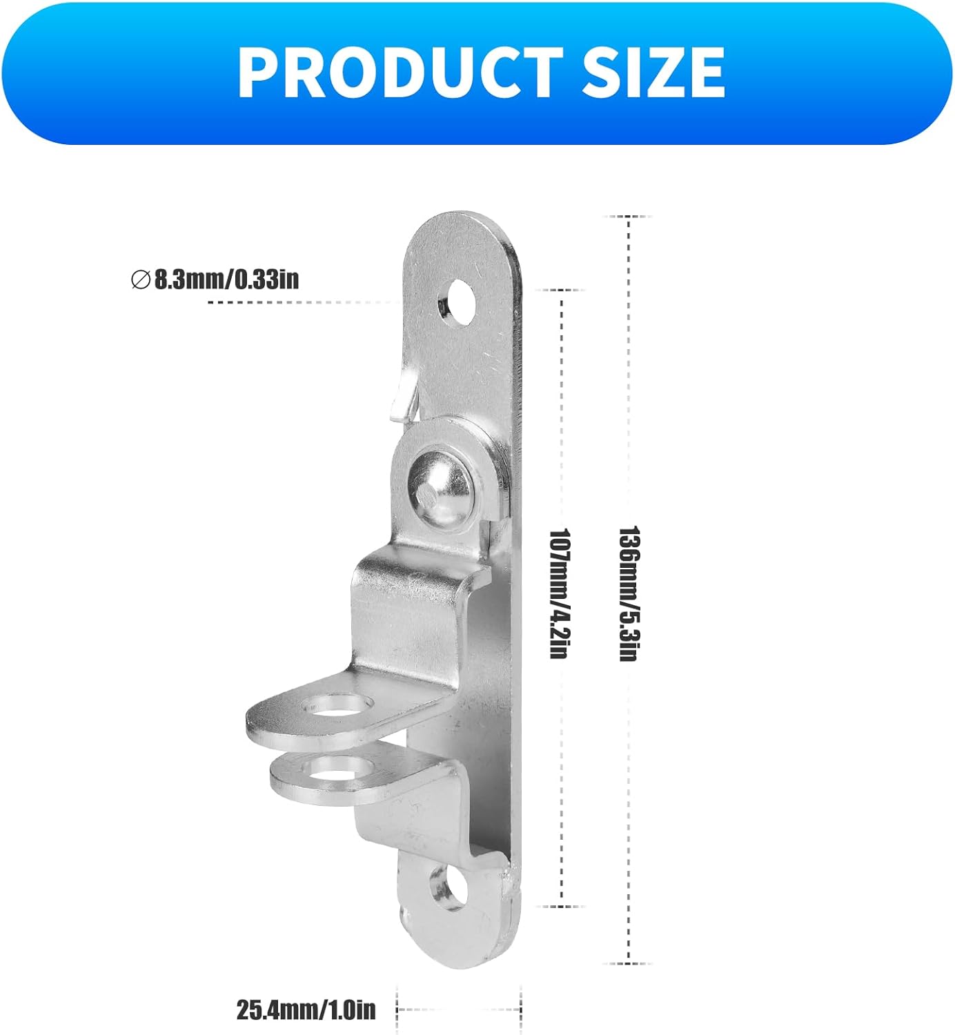 Enclosed Trailer Door Latch Hasp with Handle Keeper Padlock - Cargo Trailer Security Locking System