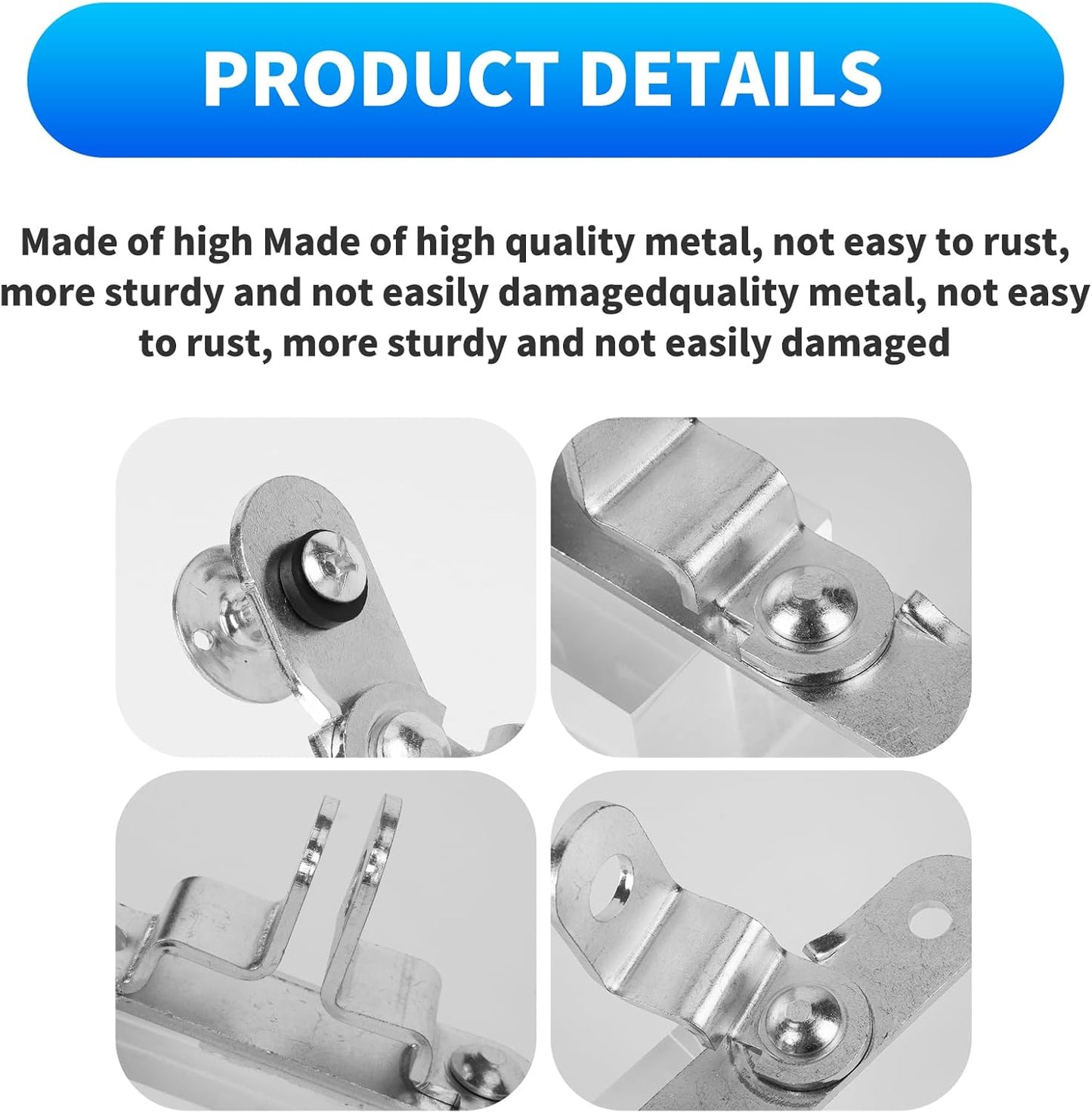 Enclosed Trailer Door Latch Hasp with Handle Keeper Padlock - Cargo Trailer Security Locking System