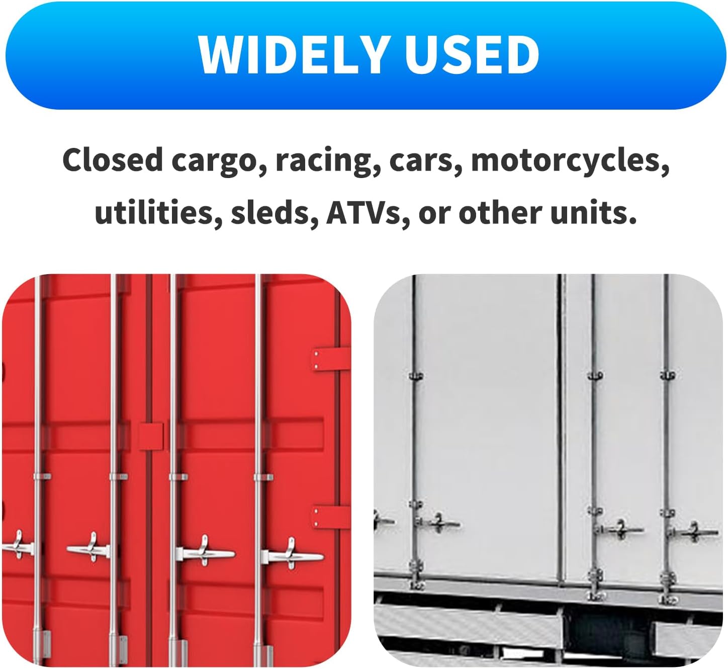 Enclosed Trailer Door Latch Hasp with Handle Keeper Padlock - Cargo Trailer Security Locking System