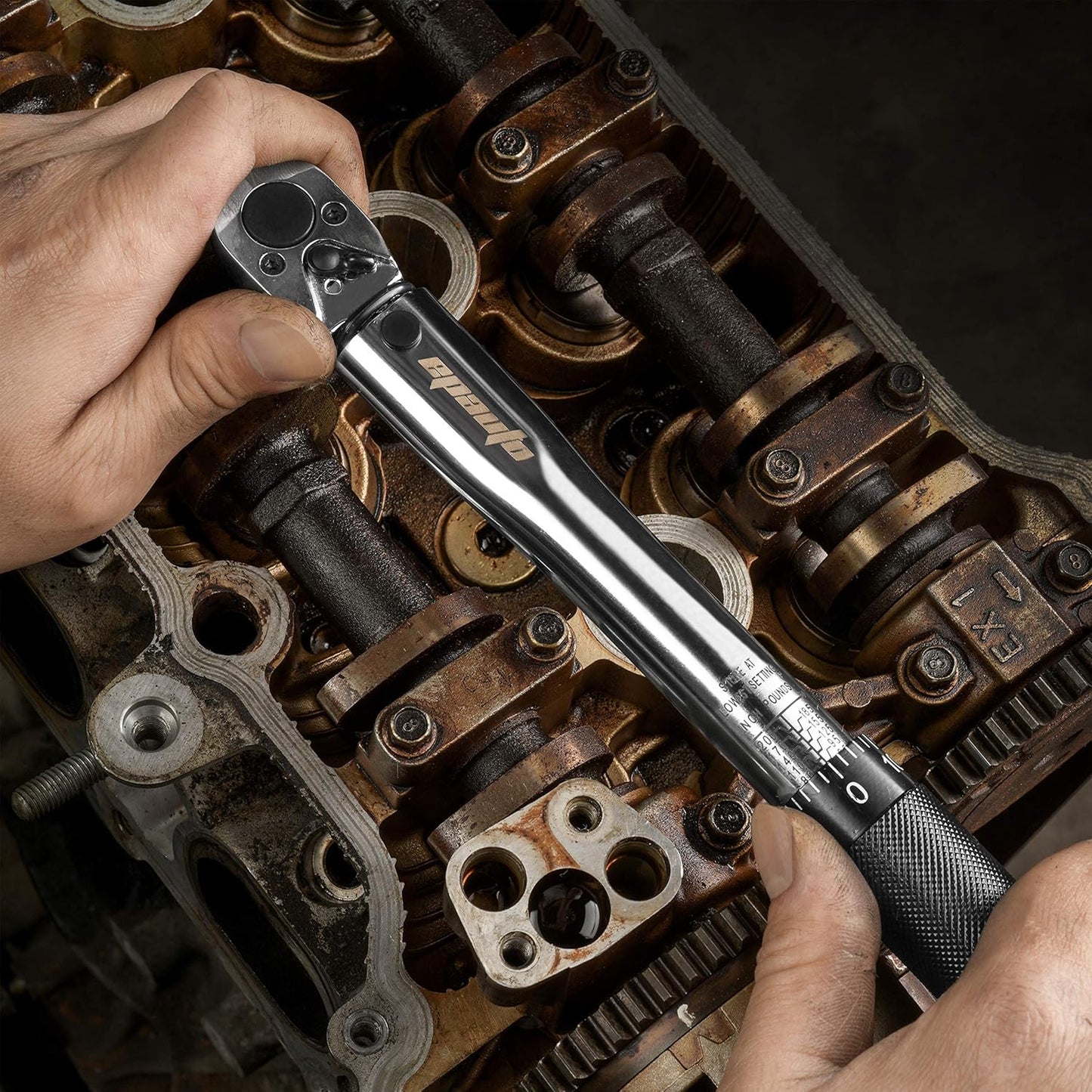 EPAuto 1/4-Inch Drive Click Torque Wrench for Precise Tightening (20-200 in.-lb. / 2.26 ~ 22.6 Nm)