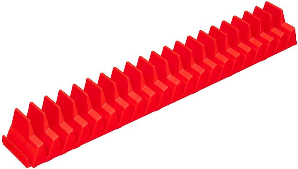 Ernst Manufacturing Wrench Pro Wrench Storage Rack for 20 Wrenches with Anti-Slip Cleats - Red - USA Made