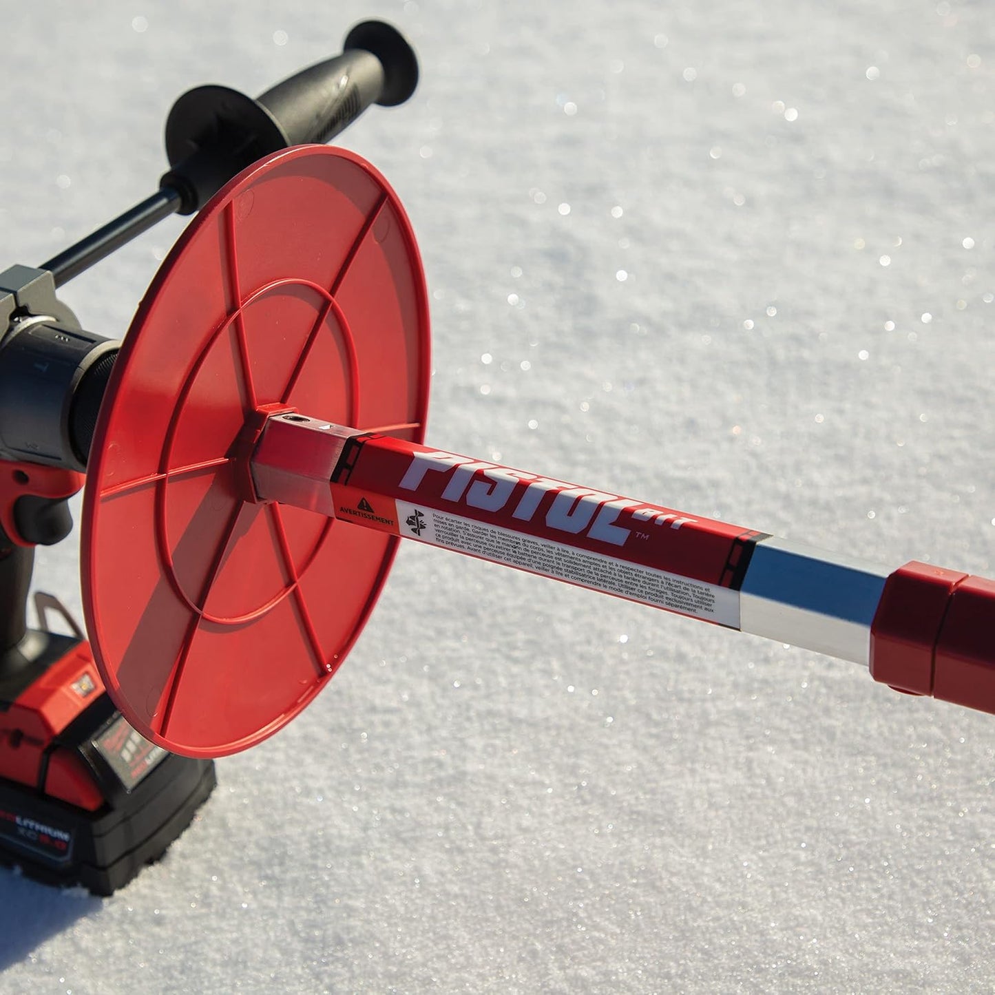 Eskimo 35600 Pistol Bit 8" Ice Auger Drill - Lightweight and Fast with Centering Point, Redrills Holes Easily - 42" Length, 3-Year Warranty