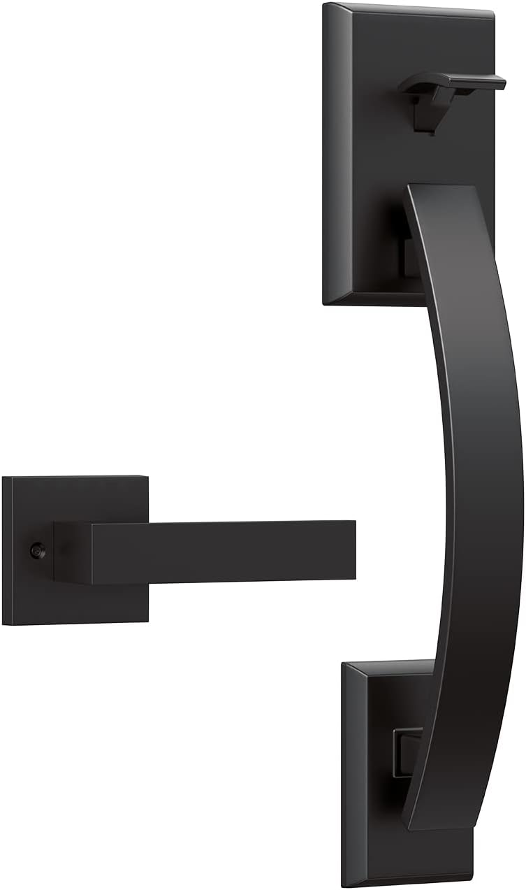 eufy Security Lever Handle - Simple Installation, Universal Fit - Matte Black