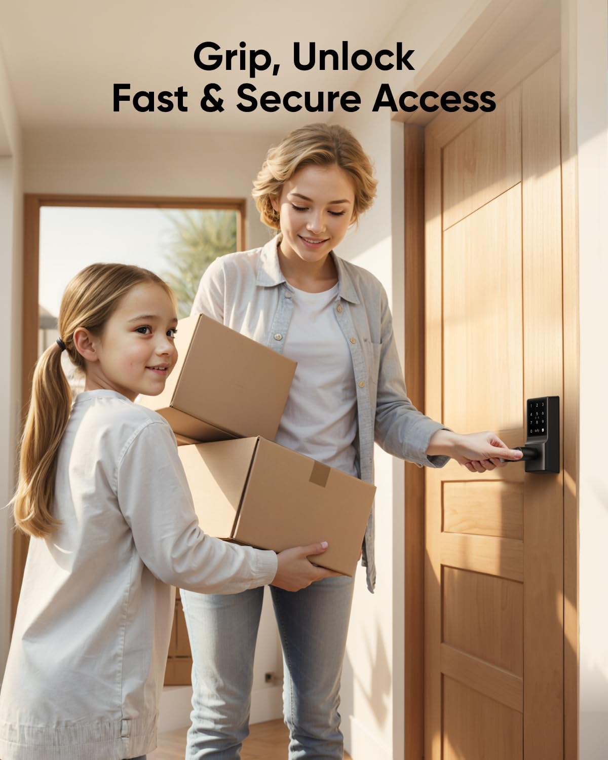 eufy Security Smart Lock C33 with Fingerprint Biometric Keyless Entry and Wi-Fi Control, Auto-Lock and IP53 Waterproof Design - WildKart