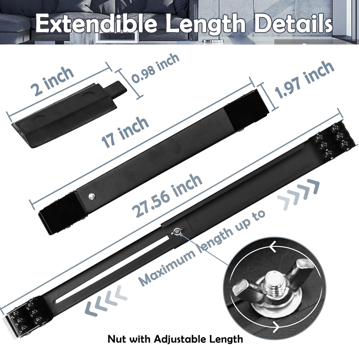 Extendable Furniture Mover Tools with 24 Rollers & Brakes - Heavy Duty Appliances Roller Equipment for Washing Machines, Dryers, Refrigerators - Mobile Wheels with Strong Base Stand (660 lb Capacity, Black)