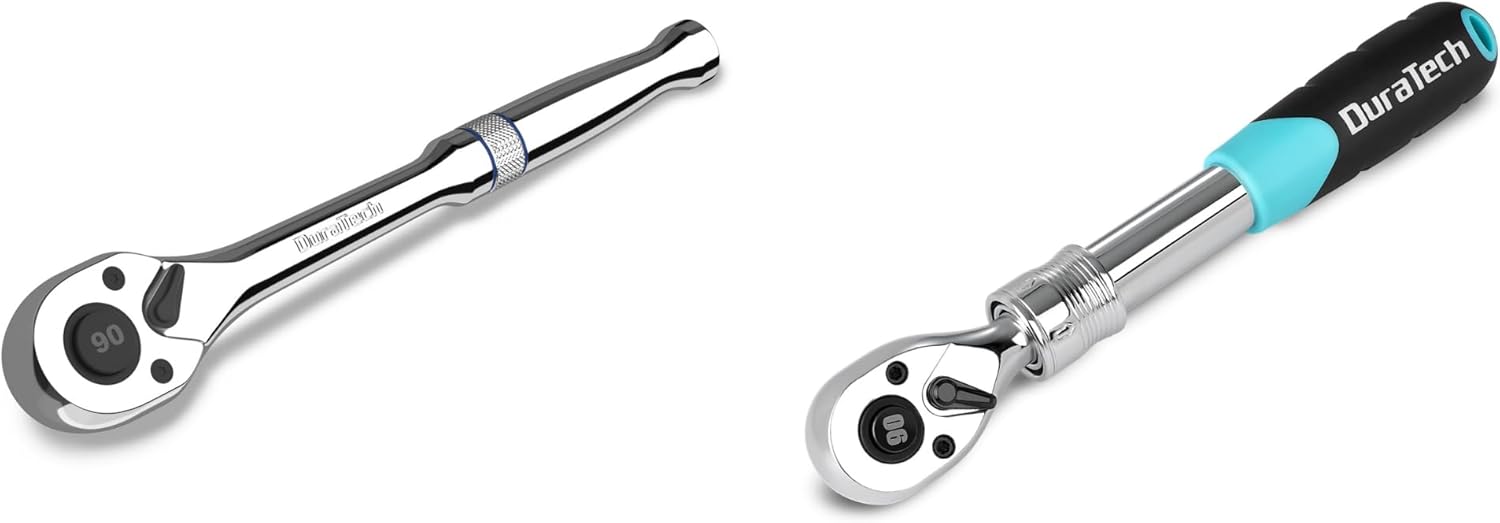 Extendable Ratchet Set with 90-Tooth Drive for Precision Tightening