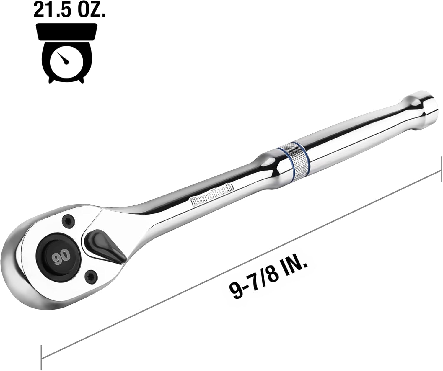 Extendable Ratchet Set with 90-Tooth Drive for Precision Tightening
