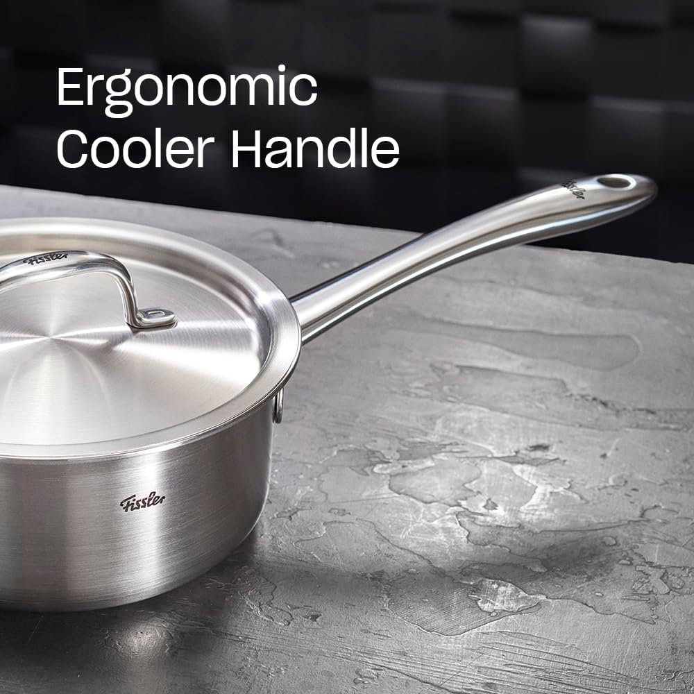 Fissler M5 Pro-Ply Stainless Steel Saucepan - 3 Quart Capacity, 5-Ply Construction