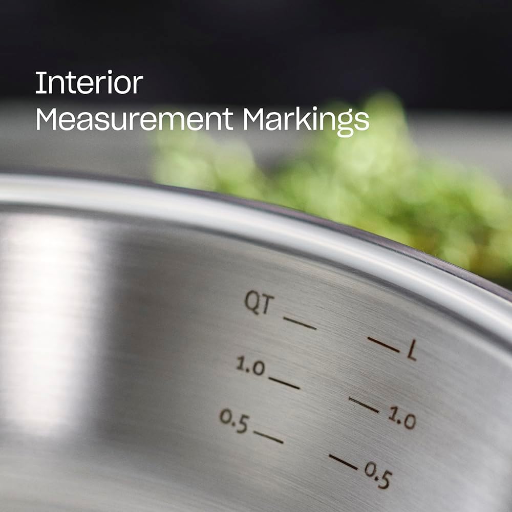 Fissler M5 Pro-Ply Stainless Steel Saucepan - 3 Quart Capacity, 5-Ply Construction