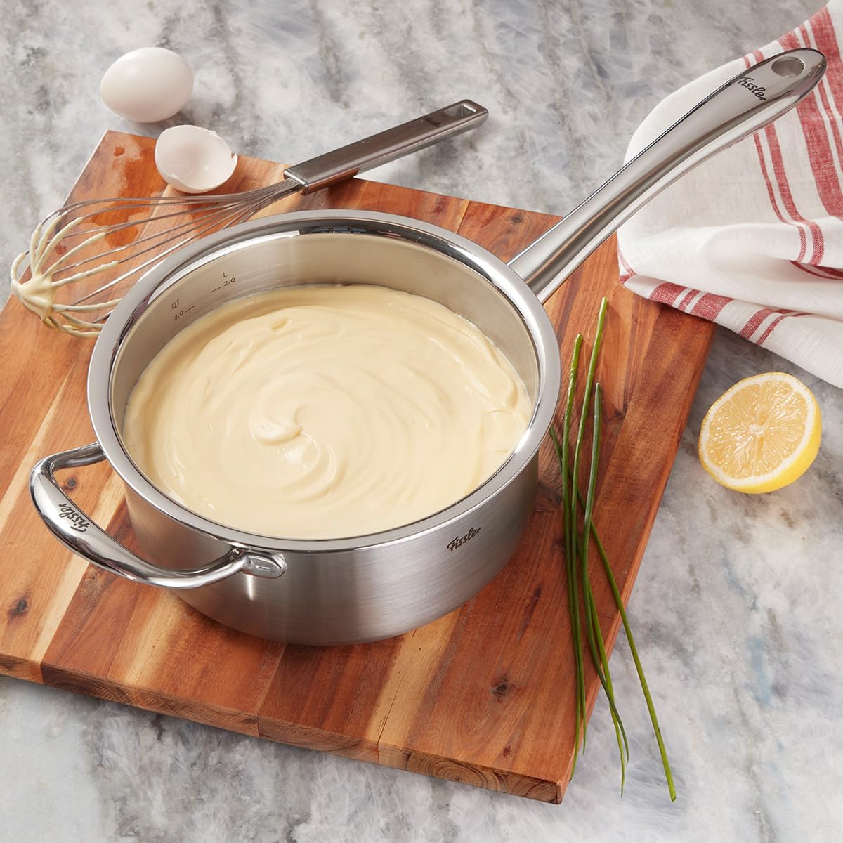 Fissler M5 Pro-Ply Stainless Steel Saucepan - 3 Quart Capacity, 5-Ply Construction