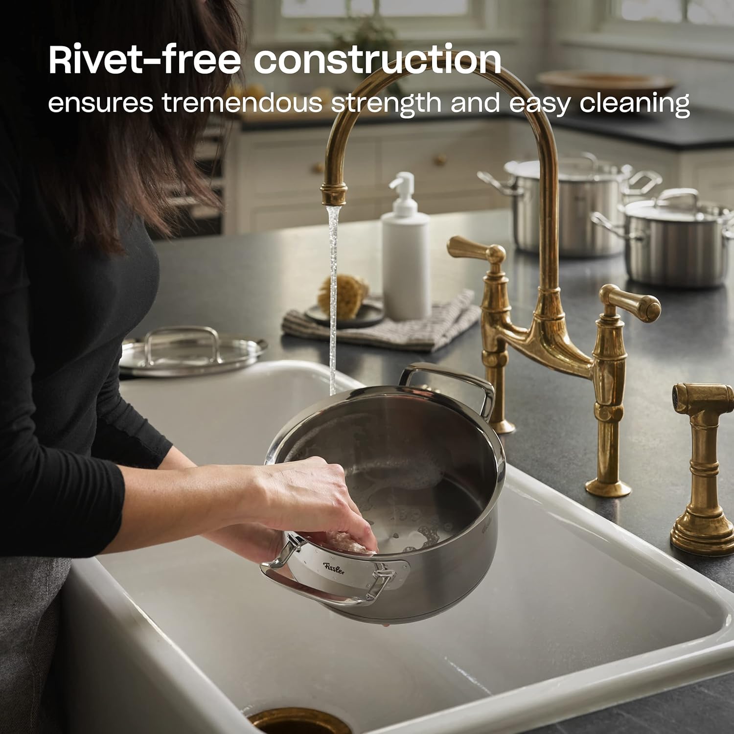 Fissler Original-Profi Collection Stainless Steel 8 Inch Steamer Insert - Stackable and Durable