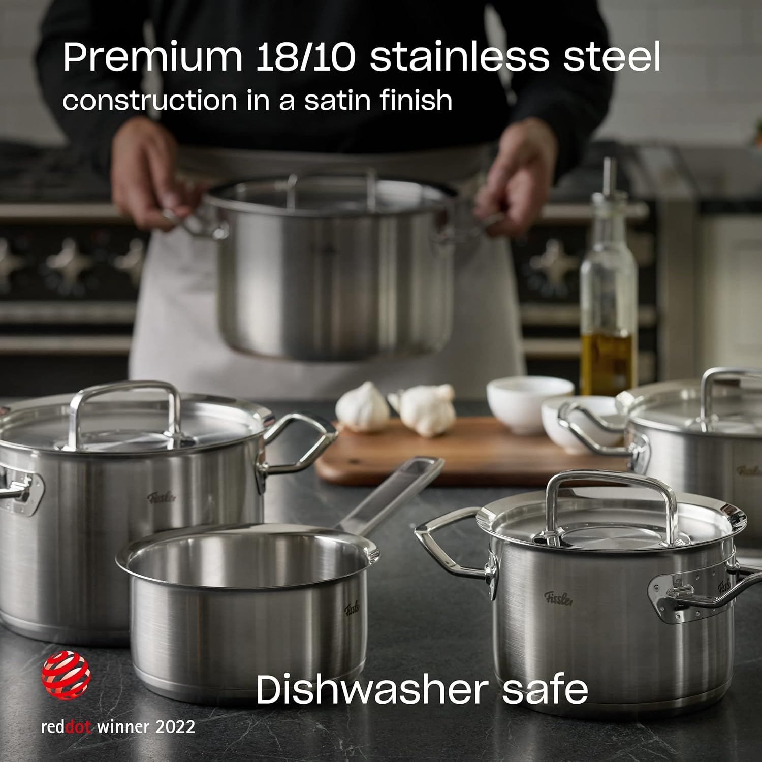 Fissler Original-Profi Collection Stainless Steel 8 Inch Steamer Insert - Stackable and Durable