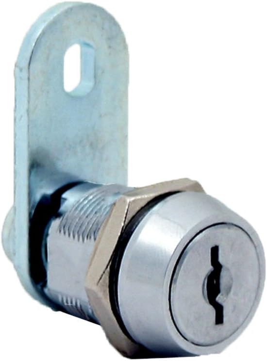 FJM Security 1481BM-KA High Security Pagoda Lock with 7/8" Cylinder and Chrome Finish, Keyed Alike