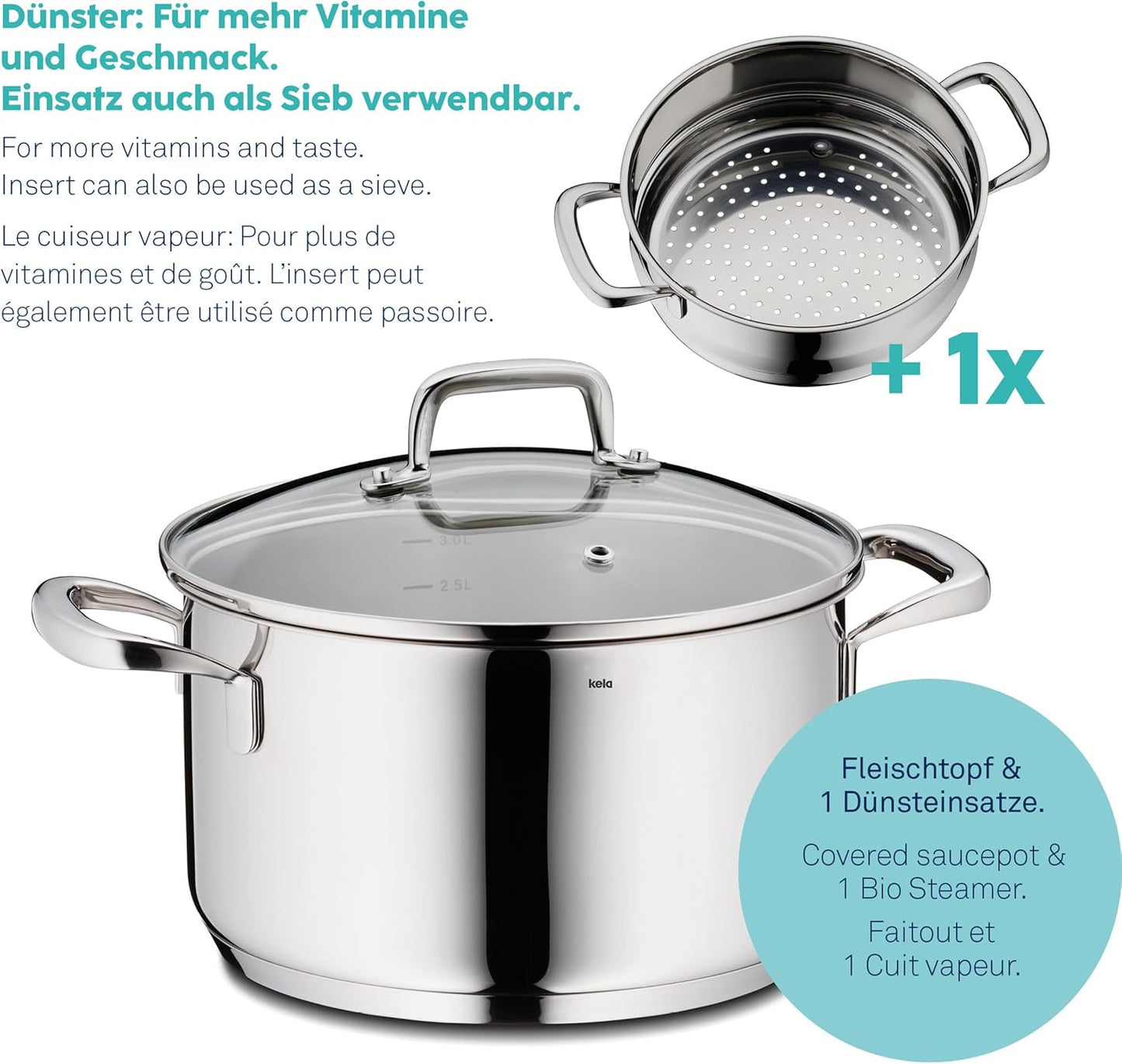 Flavoria 10190 Kela Steamer: A Versatile Kitchen Appliance for Healthy Cooking