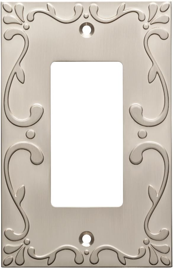 Franklin Brass Classic Lace Brushed Nickel Decorative Light Switch Cover - 1 Pack