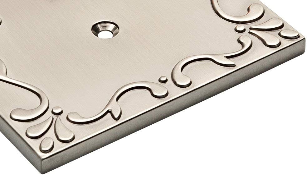 Franklin Brass Classic Lace Brushed Nickel Decorative Light Switch Cover - 1 Pack