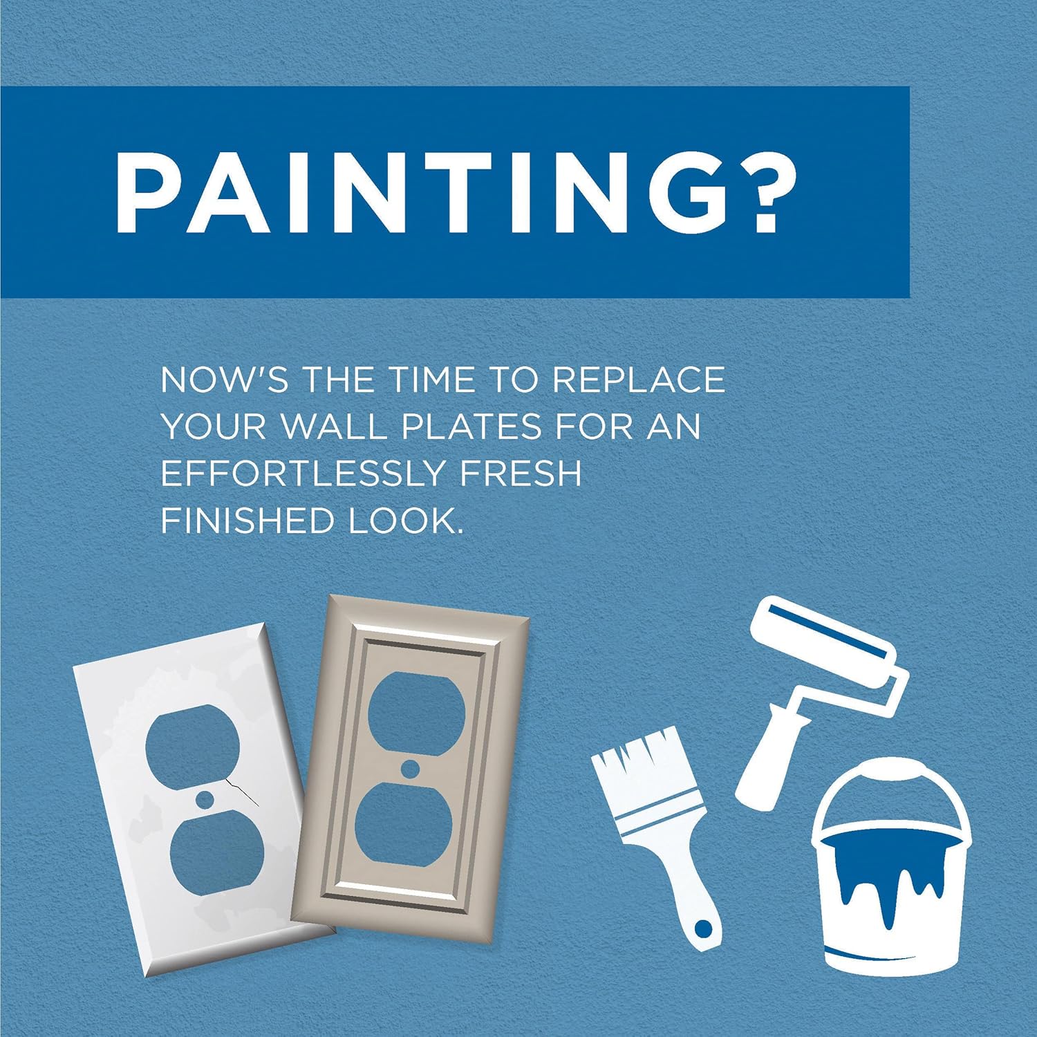 Franklin Brass Classic Lace Brushed Nickel Wall Plate Cover - 2-Gang Double Toggle Design for Electrical Outlets (1-Pack) W35073-SN-C