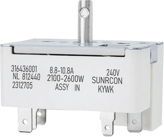 Frigidaire Kenmore Stove Electric Range Switch Replacement 316436001 - Compatible with 316021501, 5304506425