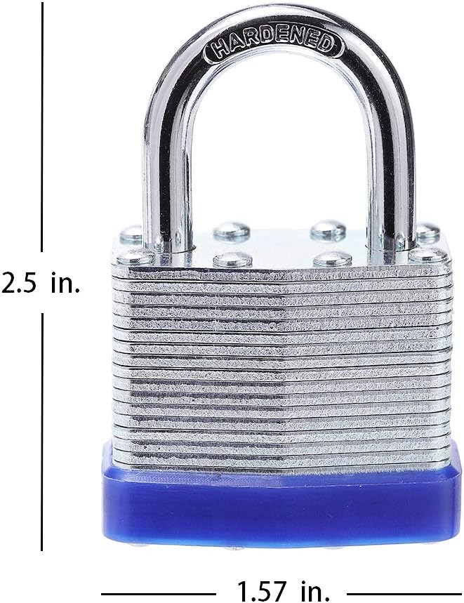 Fu Volante Laminated Steel Key Lock Set - 1-9/16" Wide Body - 2 Padlocks Keyed Alike - WildKart