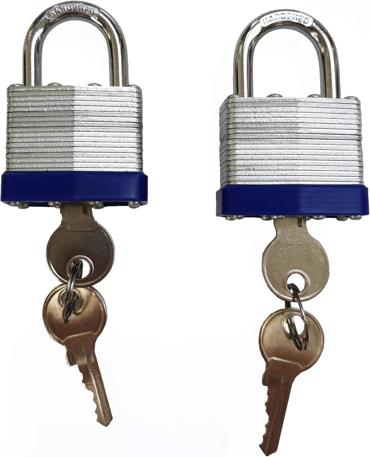 Fu Volante Laminated Steel Key Lock Set - 1-9/16" Wide Body - 2 Padlocks Keyed Alike - WildKart