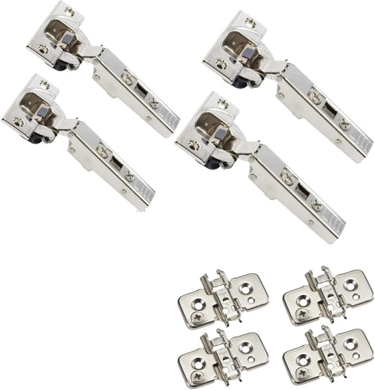 Full Overlay Soft Close Hinges Kit with Blum 110 Degree Cliptop 71B3550 for Frameless Cabinets - Includes Screws