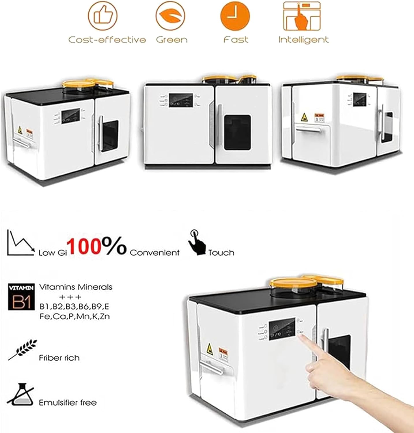 Fully Automatic Roti Maker with Intelligent Touch Screen - Make 20 Pcs in One Go for Chapati, Tortilla, Pancakes - Electric Machine for Dosa, Tawa