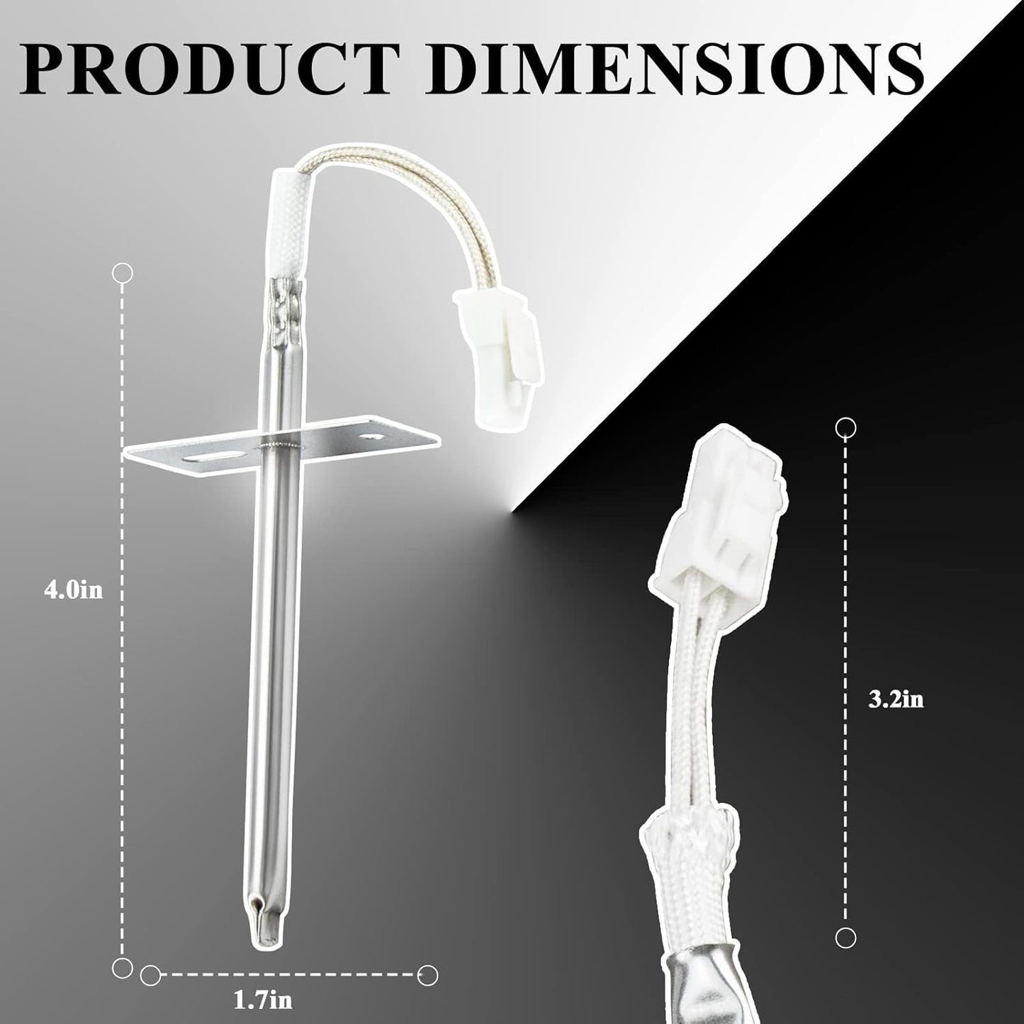 Funmit DG32-00002B Oven Temperature Sensor Thermistor - Compatible with Samsung & LG EBG61305805, DG32-00002A, 6322B62214A - High-Quality Replacement Parts