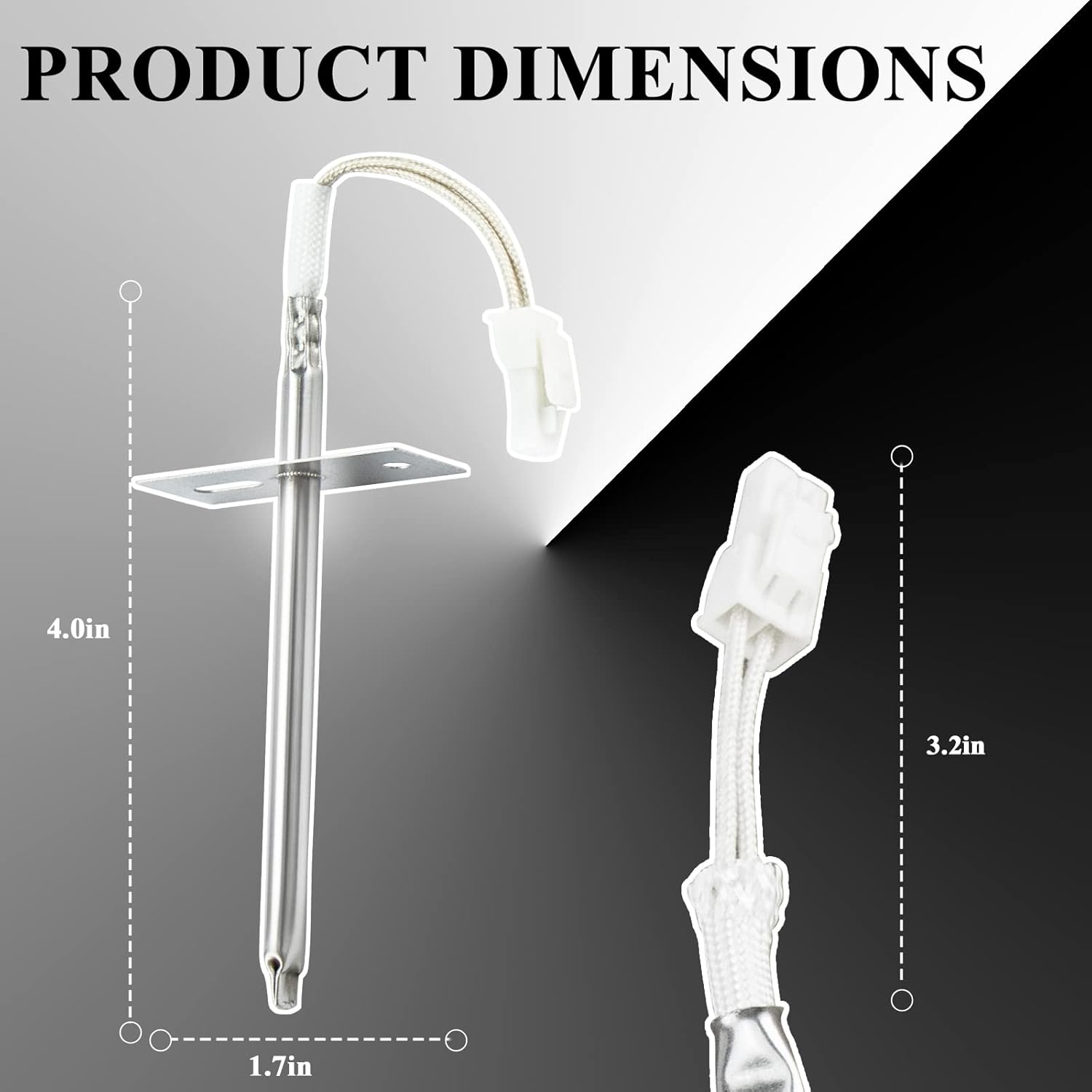 Funmit DG32-00002B Oven Temperature Sensor Thermistor - Compatible with Samsung & LG EBG61305805, DG32-00002A, 6322B62214A - High-Quality Replacement Parts