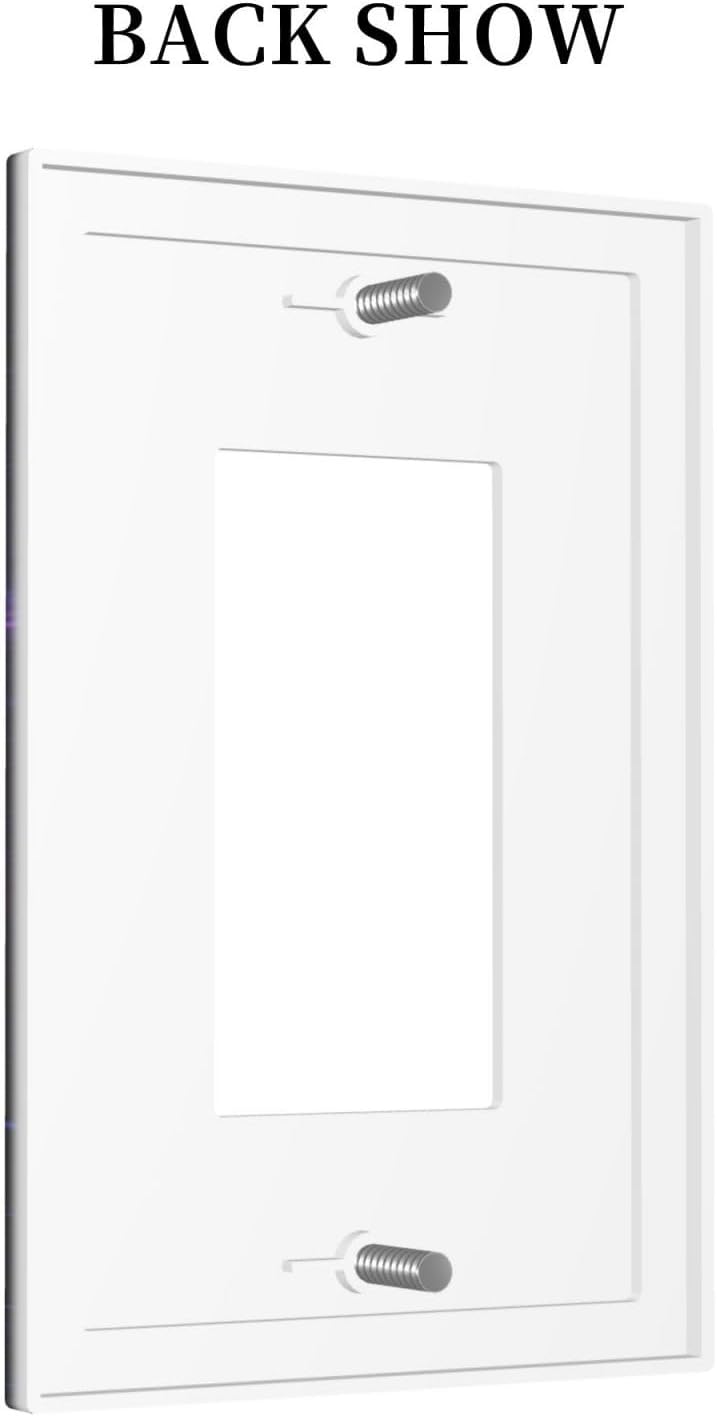 Galaxy Outer Space Purple Nebula Light Switch Cover - Decorative Wall Plate for Bathroom and Bedroom Home Decor