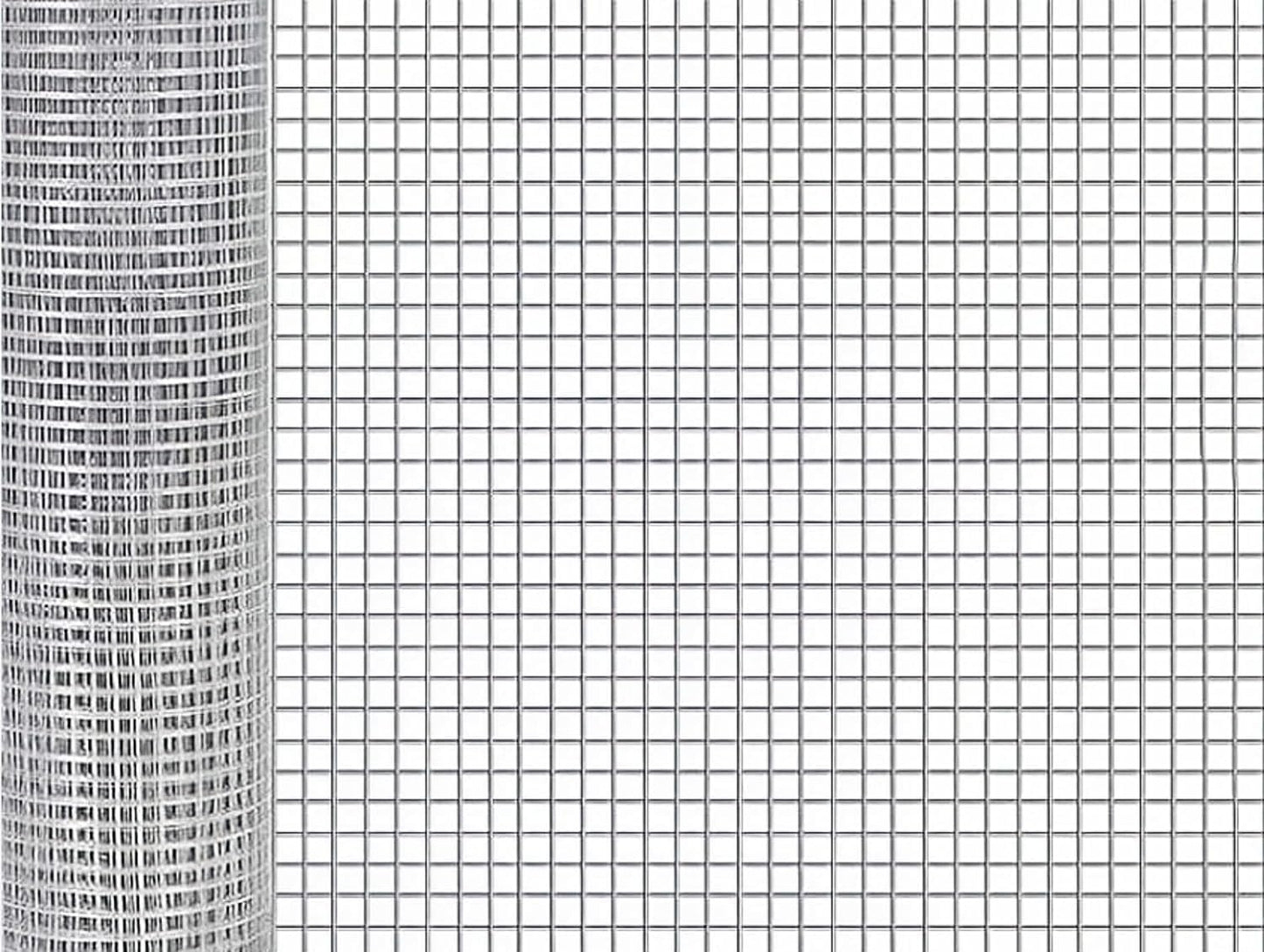 Galvanized Hardware Cloth 1/2 Inch Mesh Roll - 19 Gauge 48inx50ft - Ideal for Chicken Coops, Rabbit Hutches, Snake Cages, Garden Fencing, and Poultry Netting - Welded Metal Wire Fence Screen (4 x 50FT) - WildKart