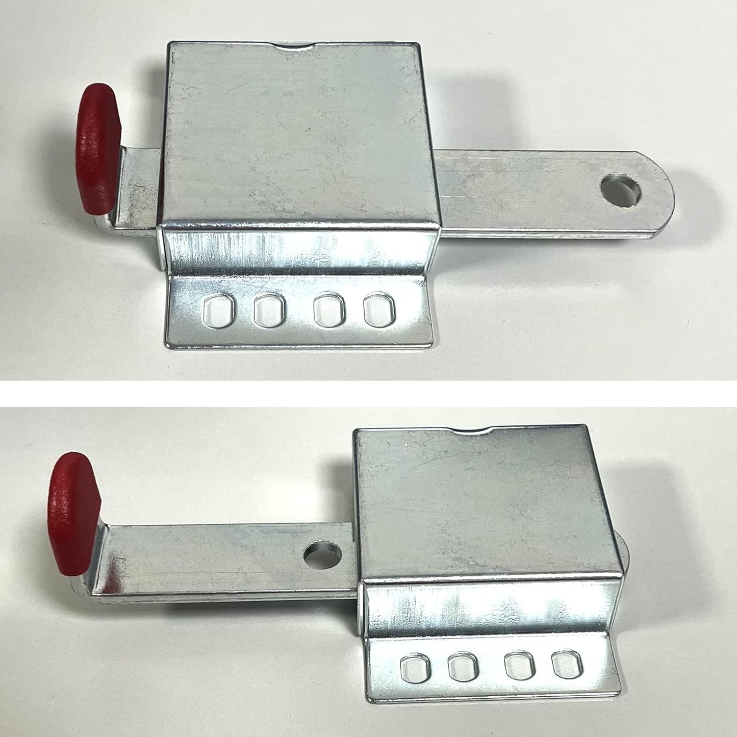 Galvanized Steel Garage Door Slide Lock - Heavy Duty Inside Deadlock for Manual Open - 1 Pack