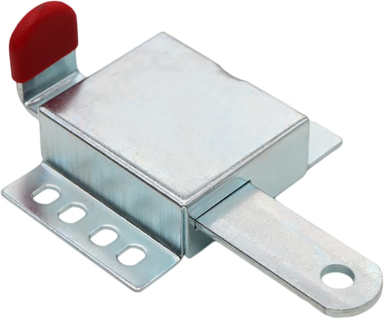 Galvanized Steel Garage Door Slide Lock Set for Most Doors - 2 Heavy Duty Inside Deadlocks with Sliding Latch for Manual Opening