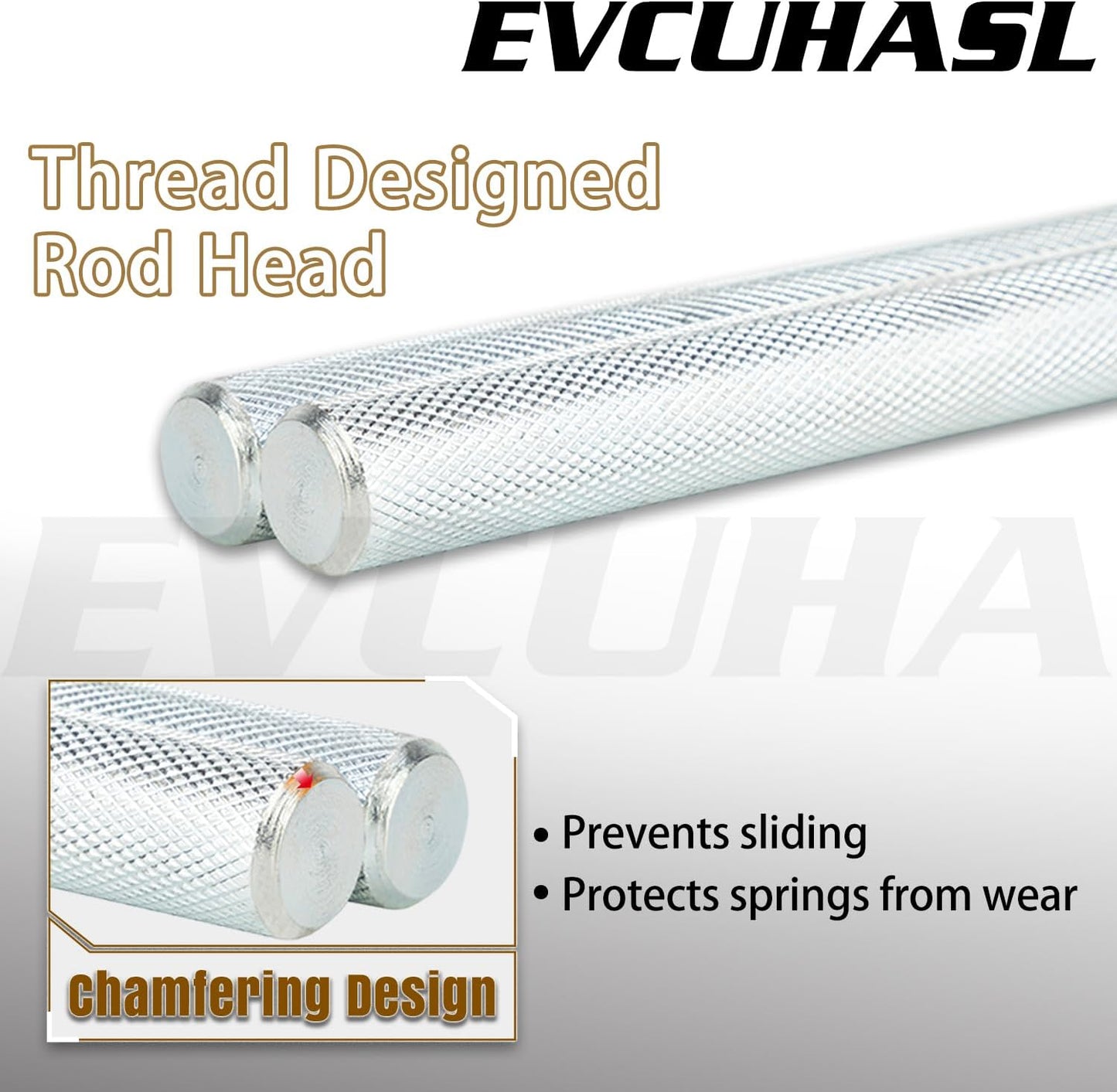 Garage Door Torsion Spring Winding Bars Set - 2 Pcs Zinc Steel Rods with Non-Slip Handle for Adjusting Tension Springs, Black