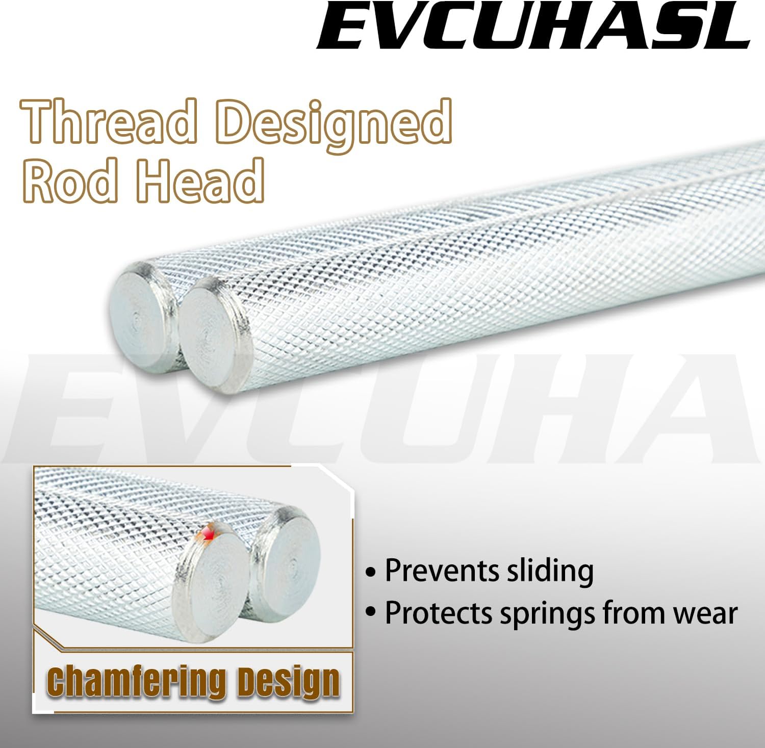 Garage Door Torsion Spring Winding Bars Set - 2 Pcs Zinc Steel Rods with Non-Slip Handle for Adjusting Tension Springs, Black