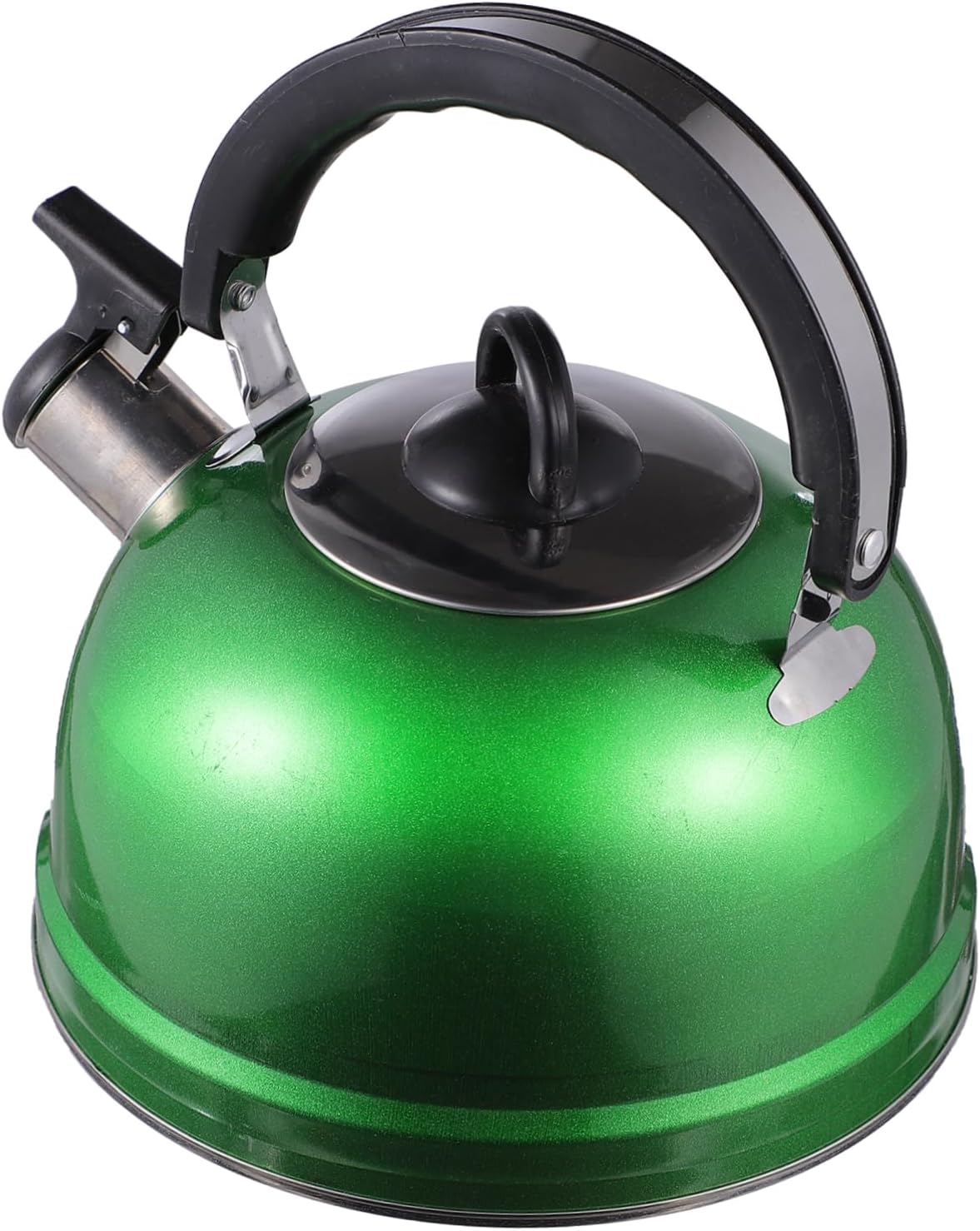 Garneck 2 Pcs Stainless Steel Electric Kettle Set for Boiling Water - Chirping Kettle Espresso Maker - Gas and Induction Stove Safe - Portable Camping Tea Kettle - Green Color