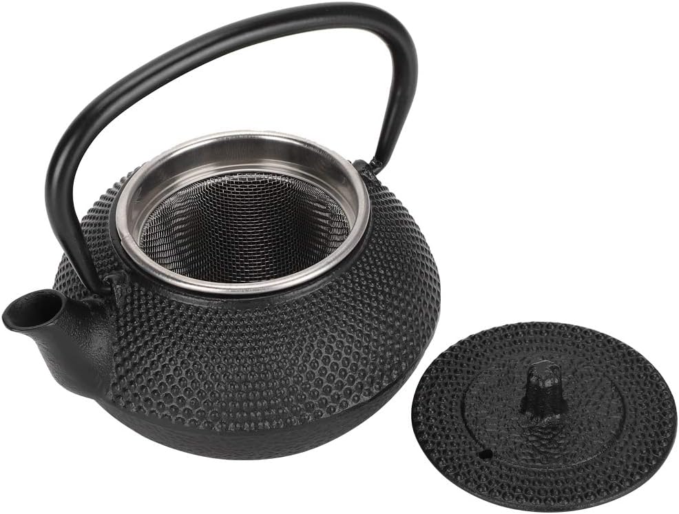 Garosa 300mL Japanese Tea Kettle Cast Iron Tea Pot with Strainer - Ideal for Home, Office, Yoga, or Decoration