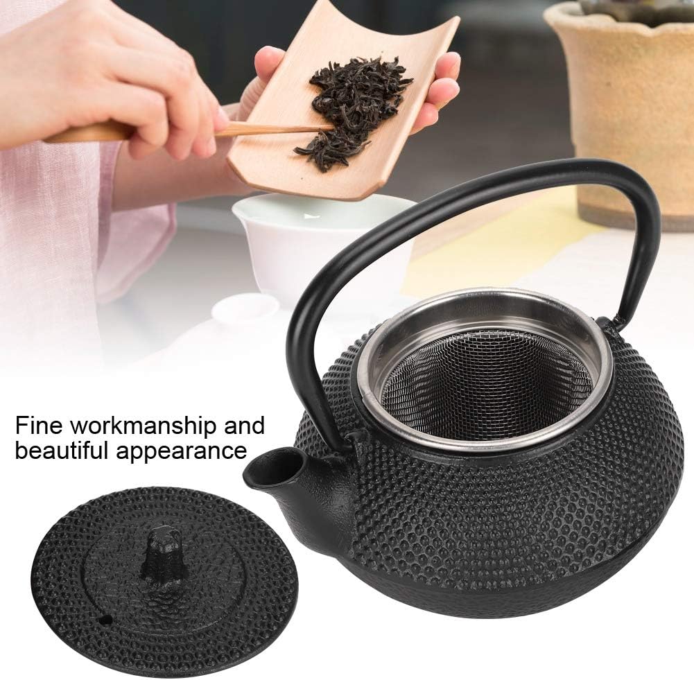 Garosa 300mL Japanese Tea Kettle Cast Iron Tea Pot with Strainer - Ideal for Home, Office, Yoga, or Decoration