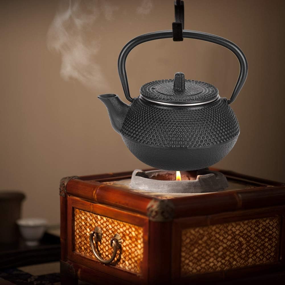 Garosa 300mL Japanese Tea Kettle Cast Iron Tea Pot with Strainer - Ideal for Home, Office, Yoga, or Decoration