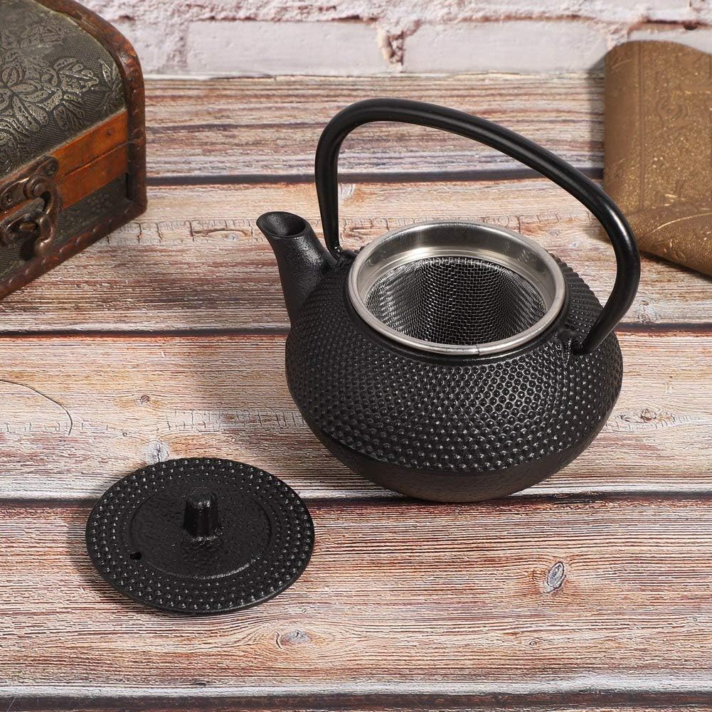 Garosa 300mL Japanese Tea Kettle Cast Iron Tea Pot with Strainer - Ideal for Home, Office, Yoga, or Decoration