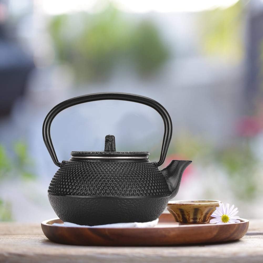 Garosa 300mL Japanese Tea Kettle Cast Iron Tea Pot with Strainer - Ideal for Home, Office, Yoga, or Decoration