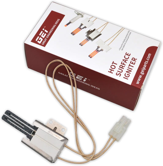 Gas Range Oven Igniter Flat Ignitor - GEIparts 316489400 Replacement for 5304534663, 316428500, 316428501, 5304462661 - AP3963540