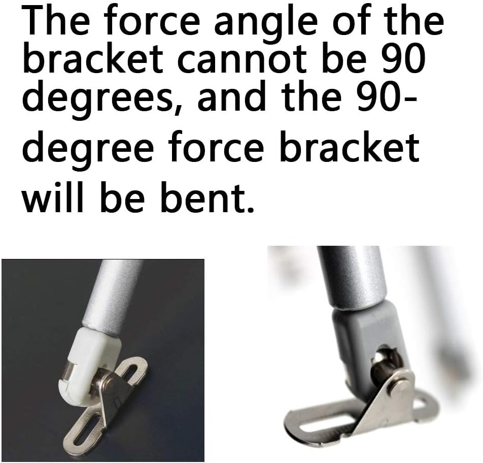 Gas Spring 120N/26lb Soft Close Hinges 2 Pack - Hydraulic Support for Toy Box, Cabinet, Kitchen - Gas Strut Lid Support