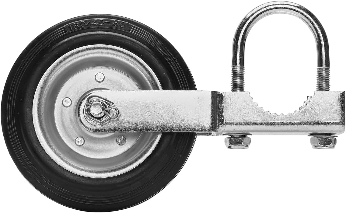 Gate Support Wheel for Swing Gates with 1-3/8" to 2-1/8" Frames - Prevents Dragging - Ideal for Metal Tube & Chain Link Fences - 1 Pack