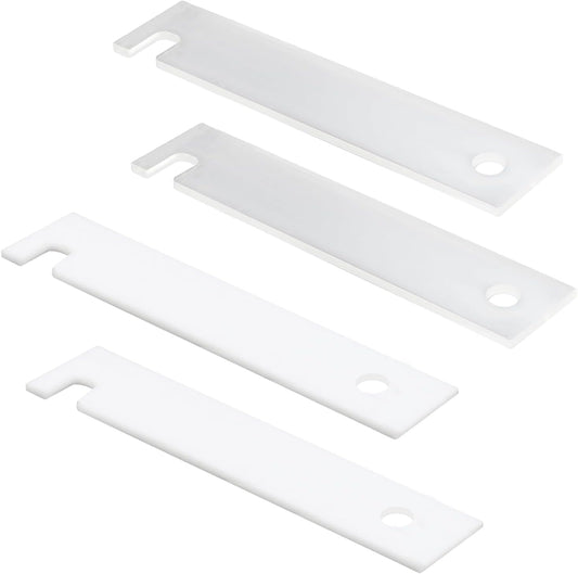 GE Dryer Parts WE3M51 WE3M52 Nylon & Teflon Drum Bearing Slide Replacement Kit - Front Bearing Kit, 4 PCS.