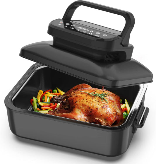 Geek Chef Air Fryer and Electric Indoor Grill Combo with Tabletop Grill and Griddle - All-in-One Indoor Cooking Solution