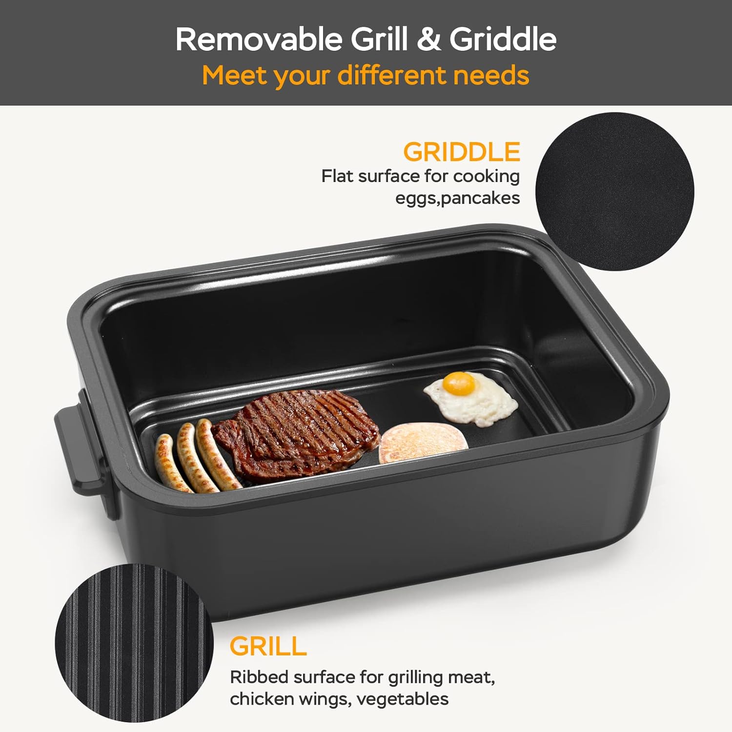 Geek Chef Air Fryer and Electric Indoor Grill Combo with Tabletop Grill and Griddle - All-in-One Indoor Cooking Solution
