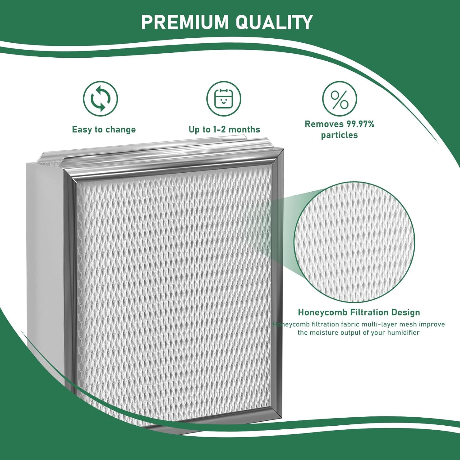 GeneralAire 990-13 G13 Humidifier Replacement Filter Pad for Models 709, 990, 1040, 1042, 1137 - 3 Pack